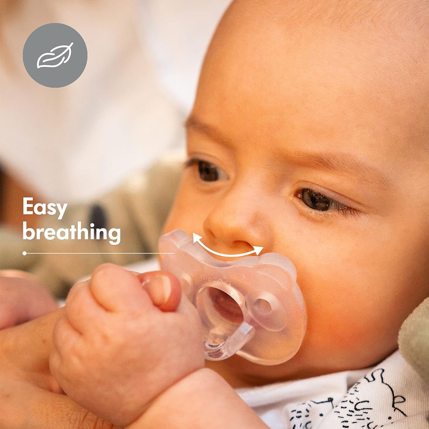 Baby Pacifier | 6-18 Months | Includes Sterilizing Case | 2-Count | Soft Silicone | Bpa-Free | Supports Natural Suckling | Blue