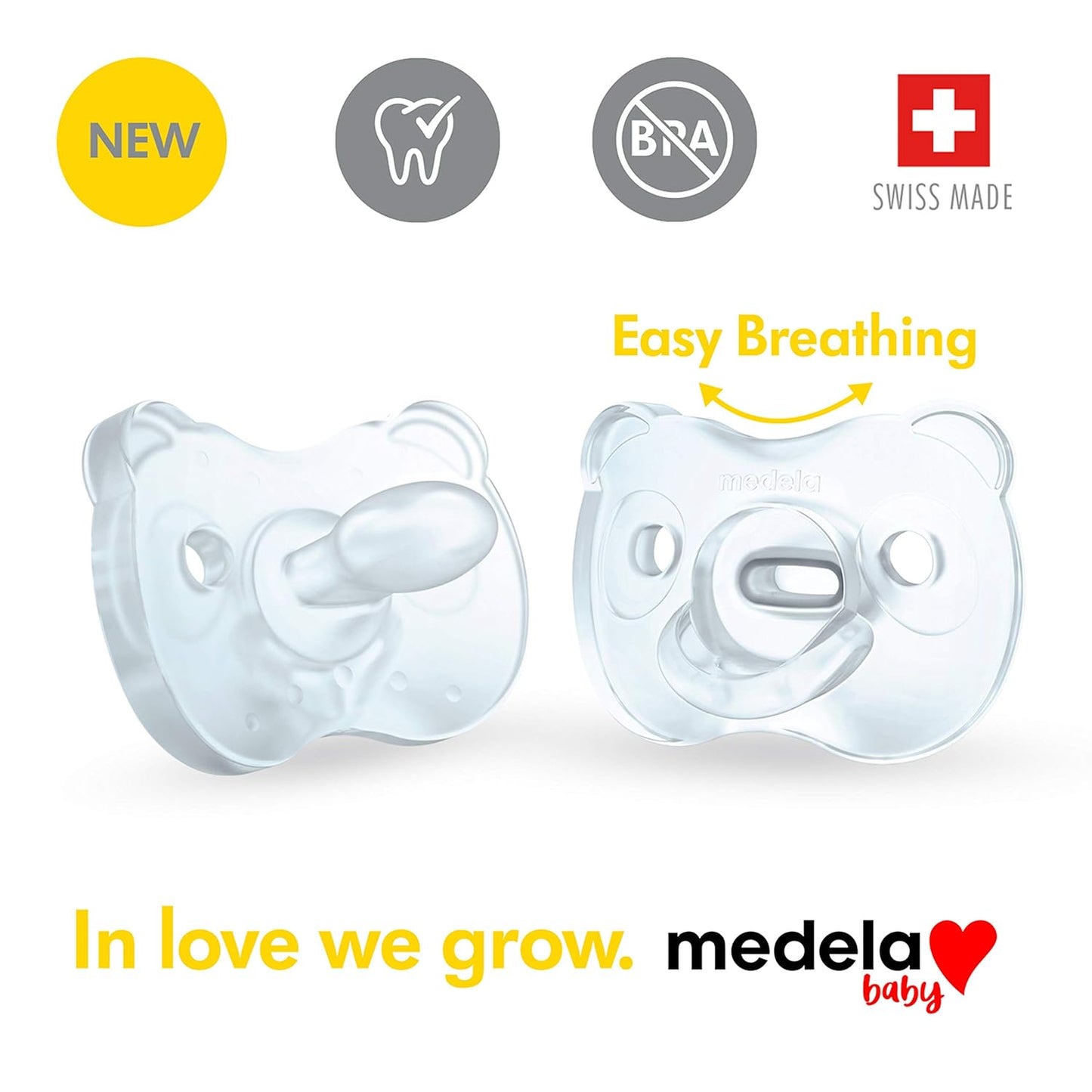 Baby Pacifier | 6-18 Months | Includes Sterilizing Case | 2-Count | Soft Silicone | Bpa-Free | Supports Natural Suckling | Blue
