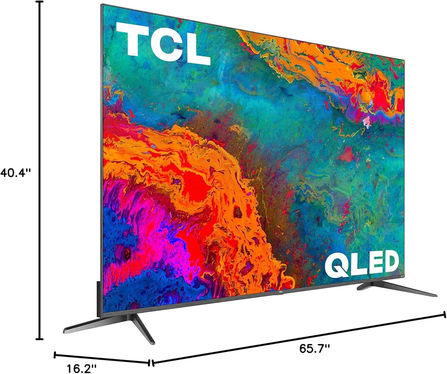75-Inch 5-Series 4K UHD Dolby Vision HDR QLED Roku Smart TV - 75S535, 2021 Model