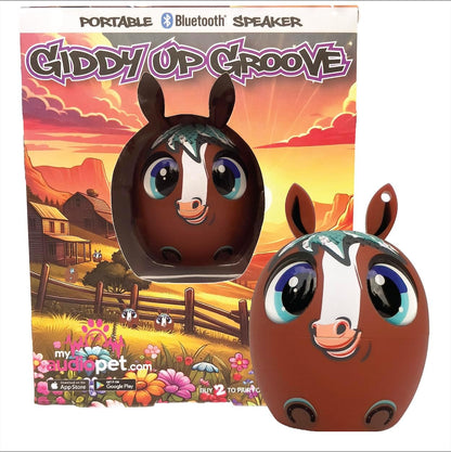 Horse Mini Bluetooth Speaker for All Ages - True Wireless Stereo Your Portable Symphony for On-The-Go Sonic Bliss! Powerful Rich Room-Filling Sound (Giddy up Groove)