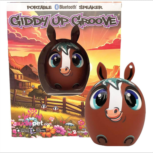 Horse Mini Bluetooth Speaker for All Ages - True Wireless Stereo Your Portable Symphony for On-The-Go Sonic Bliss! Powerful Rich Room-Filling Sound (Giddy up Groove)